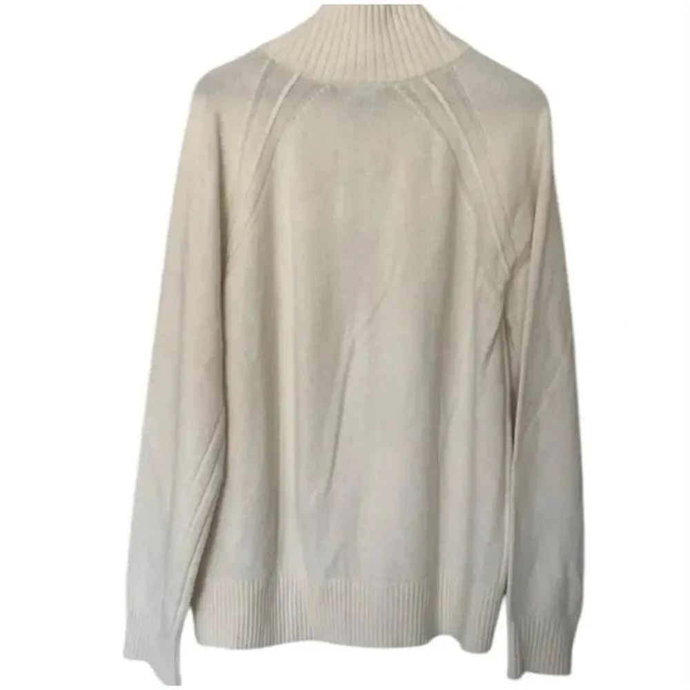 Banana Republic White Pierro Wool Sweater Sz XL